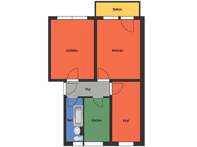 Wohnung zur Miete 377 € 3 Zimmer 58 m²<br/>Wohnfläche EG<br/>Geschoss ab sofort<br/>Verfügbarkeit Plossenhöhe 5 c Meißen Meißen 01662