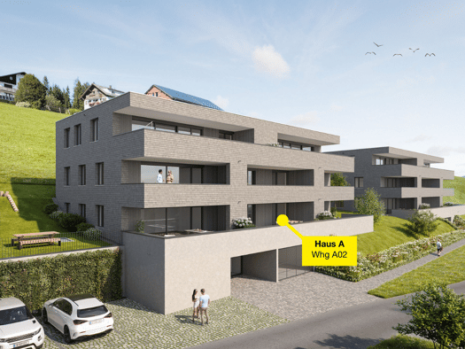 Terrassenwohnung zum Kauf - Erstbezug 459.000 € 3 Zimmer 69,4 m² Engelspitz Sulzberg 6934