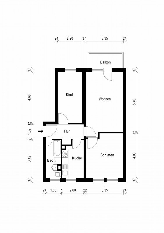 Wohnung zur Miete 472 € 3 Zimmer 59 m²<br/>Wohnfläche 3.<br/>Geschoss 15.02.2025<br/>Verfügbarkeit Faßlochsberg 28 Jakobstraße Magdeburg 39104