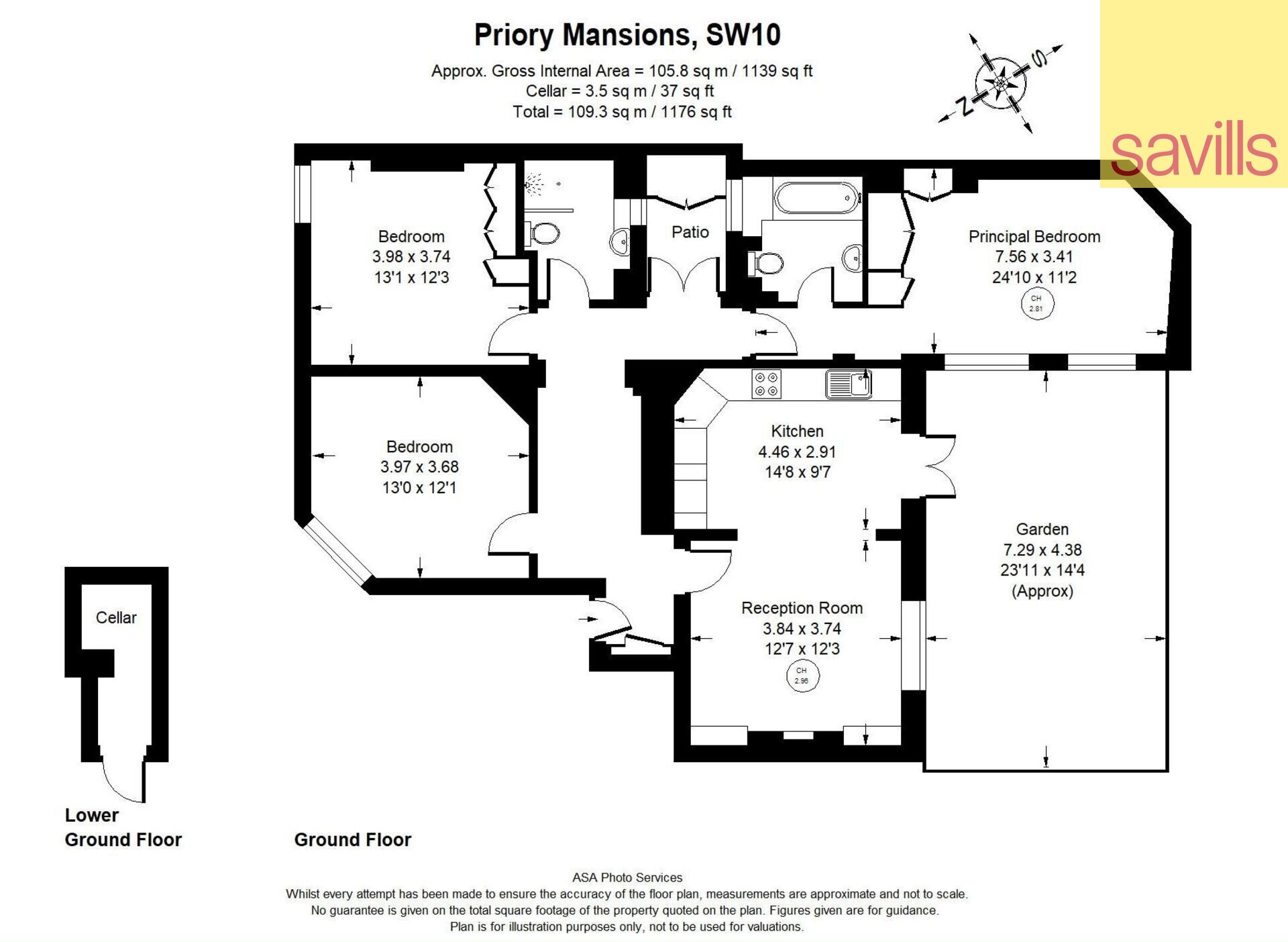 Wohnung zum Kauf provisionsfrei 2.097.720 € 4 Zimmer 105,8 m²<br/>Wohnfläche DRAYTON GARDENS London SW10 9RG