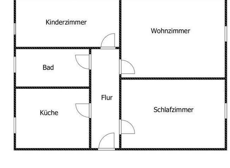 Wohnung zur Miete 470 € 3 Zimmer 59 m² 2. Geschoss Ohorner Weg 4 Großröhrsdorf 01900