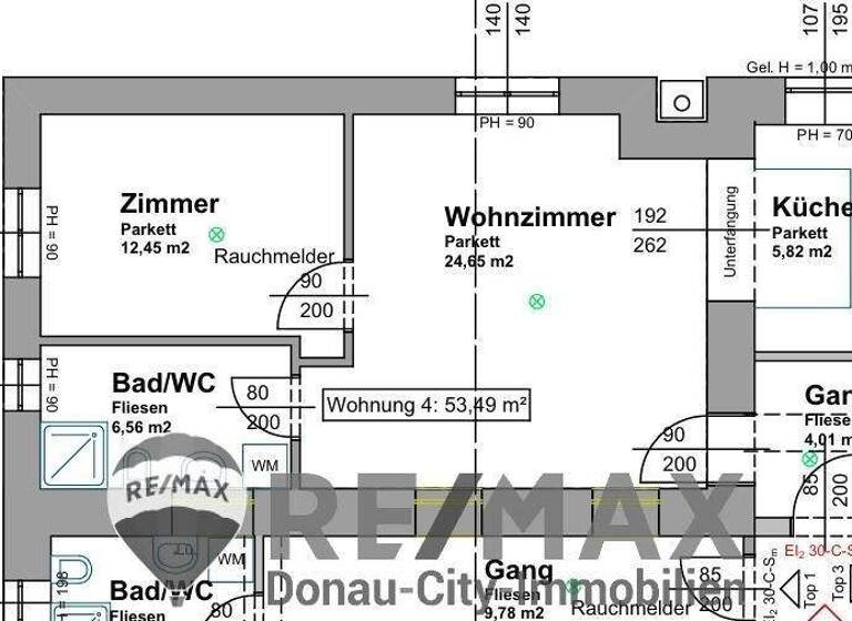 Wohnung zur Miete 636 € 2 Zimmer 53 m² 1. Geschoss Tulln an der Donau 3430