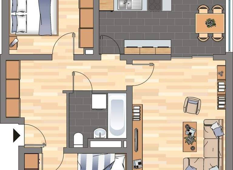 Wohnung zur Miete 699 € 3 Zimmer 74,6 m² 5. Geschoss Am Hasenspiel 2 Bellheim 76756