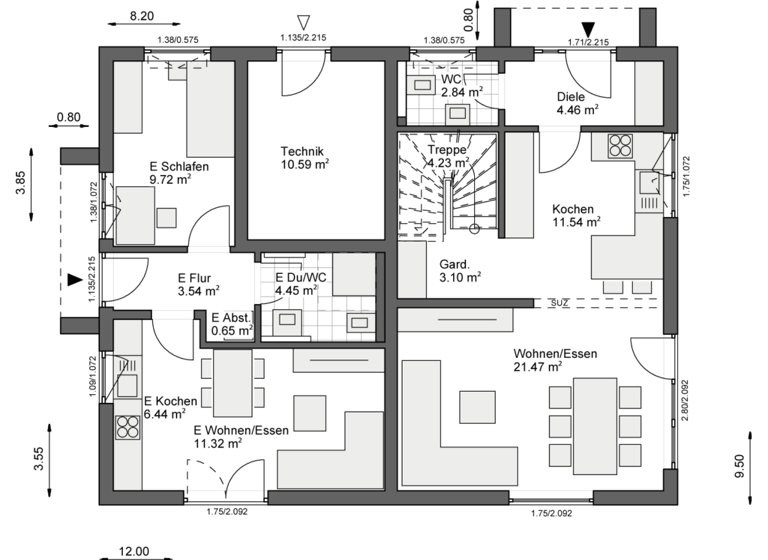 Mehrfamilienhaus zum Kauf provisionsfrei 479.897 € 6 Zimmer 190 m² 590 m² Grundstück Dieringhausen Gummersbach 51645