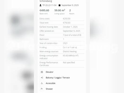 Wohnung zur Miete Tauschwohnung 495 € 2 Zimmer 59 m² 6. Geschoss Friedenau Berlin 12159
