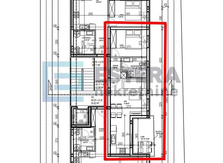 Studio zum Kauf 189.000 € 1 Zimmer 51 m² 1. Geschoss Sveti Filip i Jakov