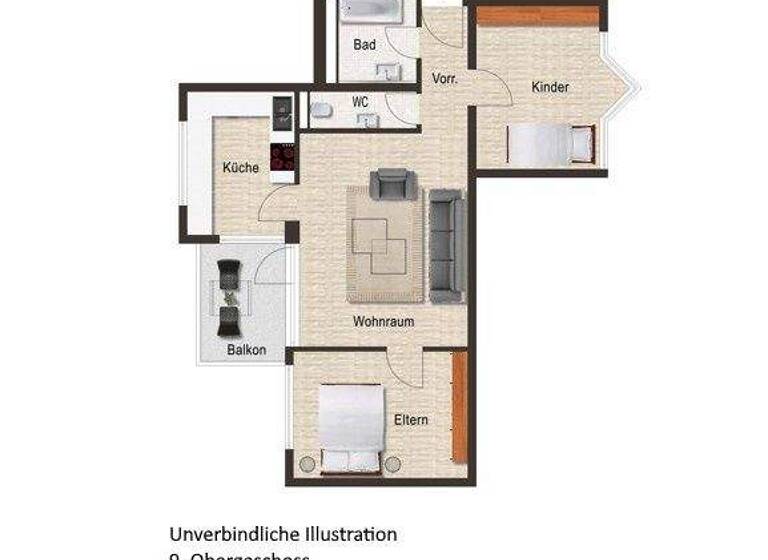Wohnung zum Kauf 185.000 € 3,5 Zimmer 65,7 m² 9. Geschoss Stadtgebiet Göppingen 73033
