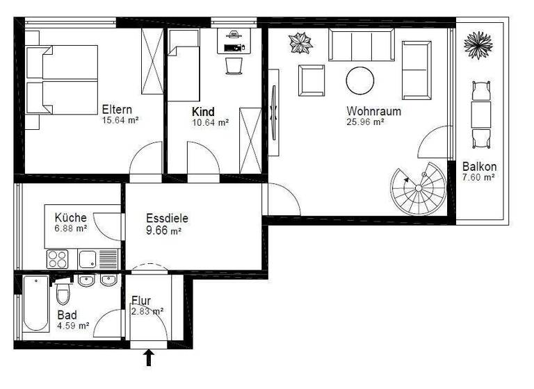 Wohnung zum Kauf 430.000 € 4 Zimmer 92,9 m² frei ab sofort Olching 82140