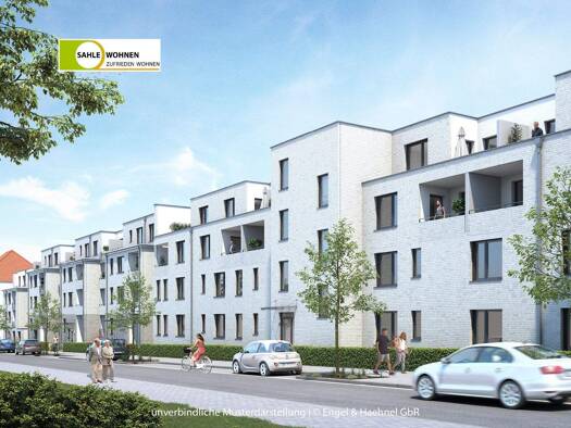 Wohnung zur Miete - Erstbezug nur mit Wohnberechtigungsschein 437 € 3 Zimmer 72,6 m² EG frei ab 01.06.2026 Schulstr. 6 Mitte Velbert 42551