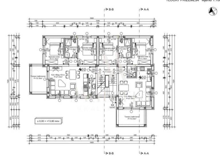 Wohnung zum Kauf 290.000 € 3 Zimmer 66 m² Rogoznica Rogoznica