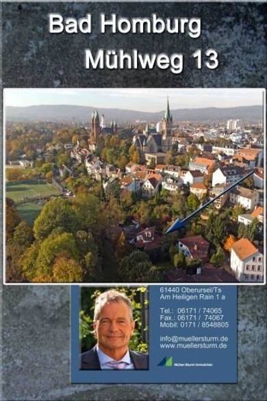 Einfamilienhaus zur Miete 3.650 € 5 Zimmer 180 m² 528 m² Grundstück frei ab 01.09.2025 Mühlweg 13 Wahlbezirk 12 Bad Homburg vor der Höhe 61350
