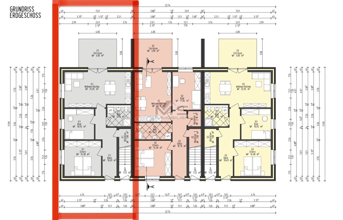 Wohnung zum Kauf 227.000 € 3 Zimmer 71 m²<br/>Wohnfläche 01.08.2025<br/>Verfügbarkeit Warsingsfehn Moormerland 26802