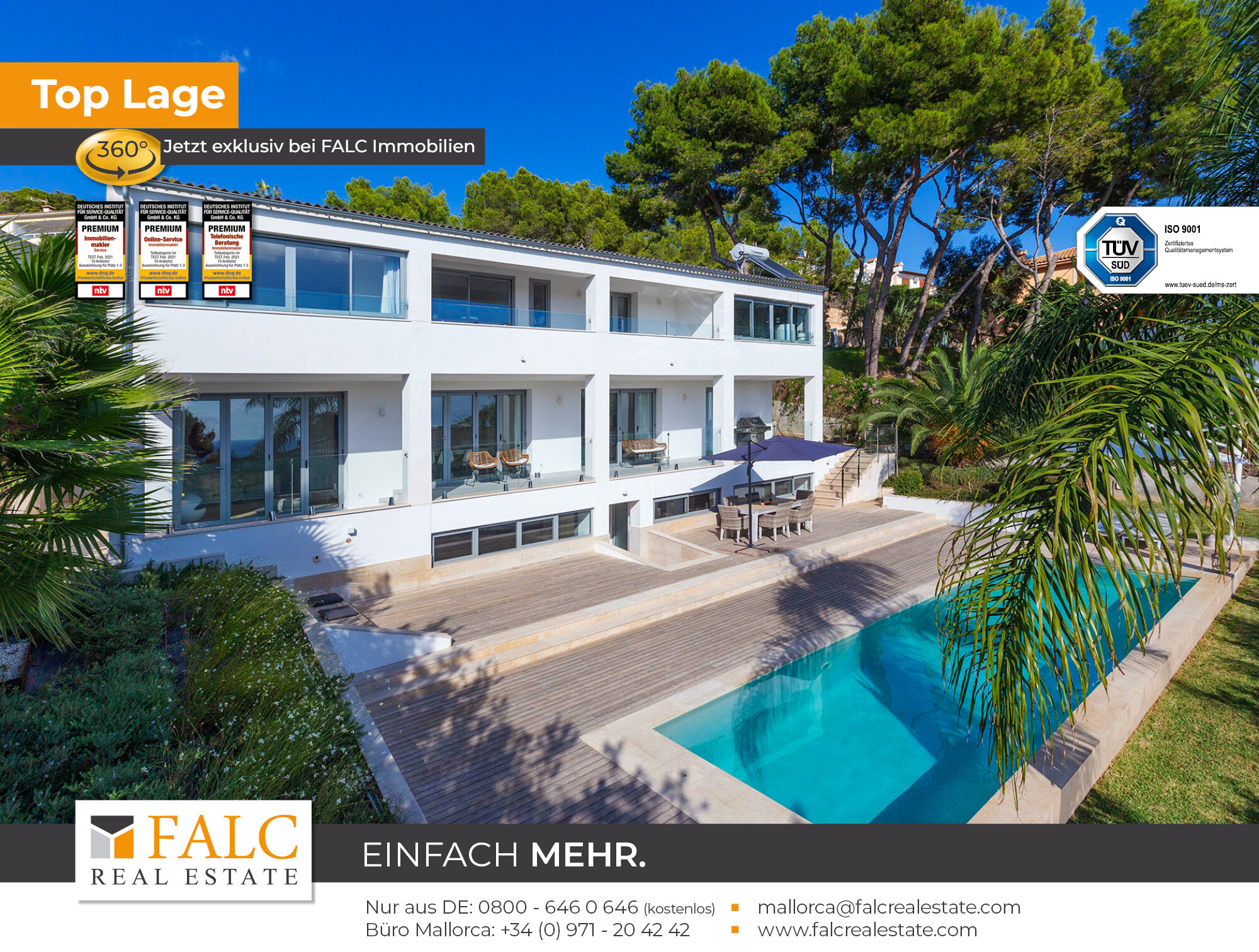 Einfamilienhaus zum Kauf provisionsfrei 2.650.000 € 5 Zimmer 378 m²<br/>Wohnfläche 752 m²<br/>Grundstück Calvià / Costa d'en Blanes 07181