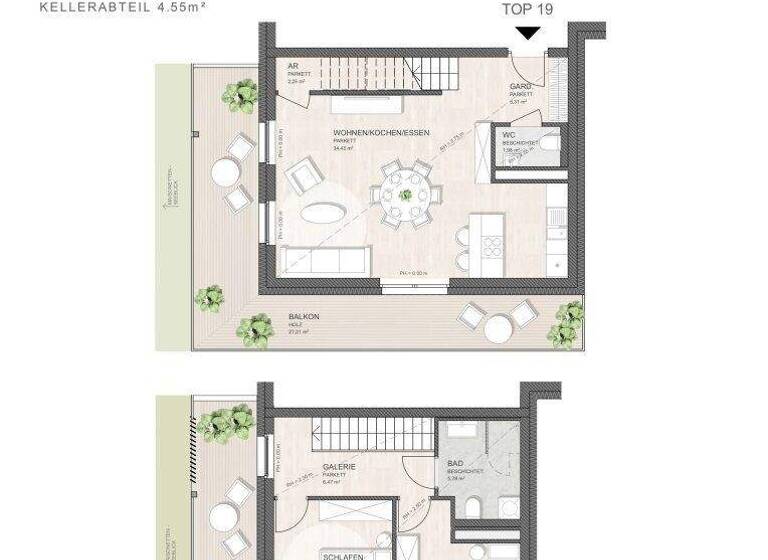 Wohnung zum Kauf - Erstbezug 430.172 € 3 Zimmer 79,1 m² 1. Geschoss Franz-Liszt-Gasse Neusiedl am See 7100