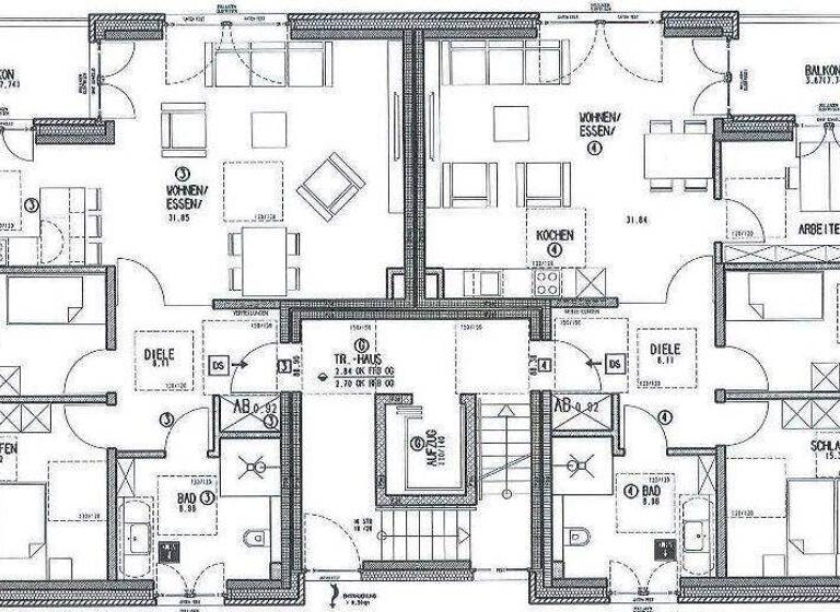 Wohnung zum Kauf provisionsfrei 426.900 € 3 Zimmer 91 m² 1. Geschoss Fasanenstr. 15 a Innenstadt Bielefeld 33607