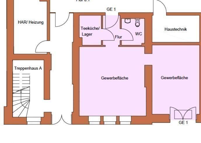 Büro-/Praxisfläche zum Kauf als Kapitalanlage geeignet 255.000 € 2 Zimmer 72,2 m²<br/>Fläche Dom Brandenburg an der Havel 14776