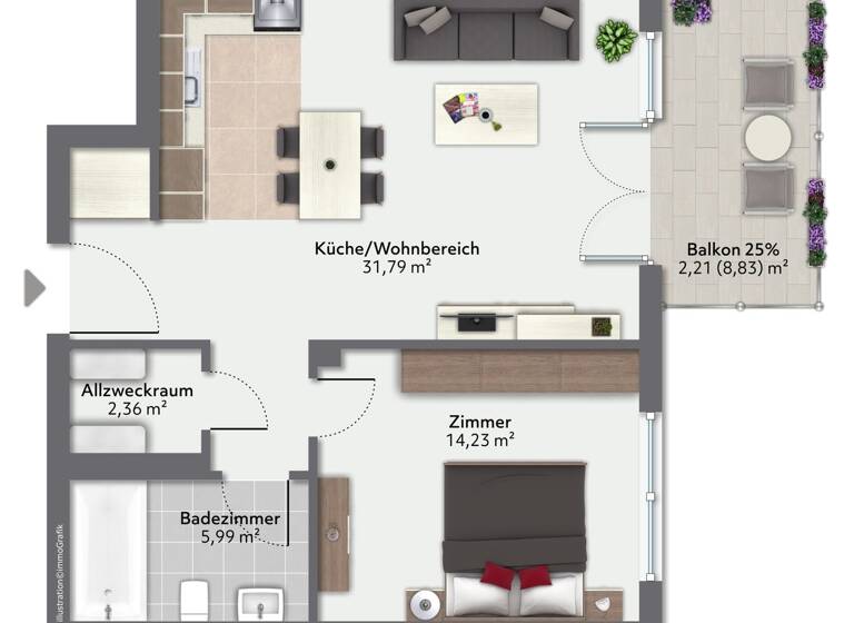 Wohnung zum Kauf 215.000 € 2 Zimmer 56,6 m² Orscholz Mettlach-Orscholz 66693