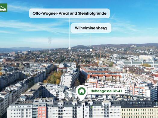 Studio zur Miete 670 € 1 Zimmer 31 m² 2. Geschoss frei ab 01.08.2026 Huttengasse 39-41 Wien 1160