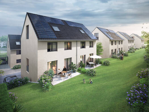 Doppelhaushälfte zum Kauf - Erstbezug provisionsfrei 509.000 € 5 Zimmer 136 m² 256 m² Grundstück Dornhan Dornhan 72175