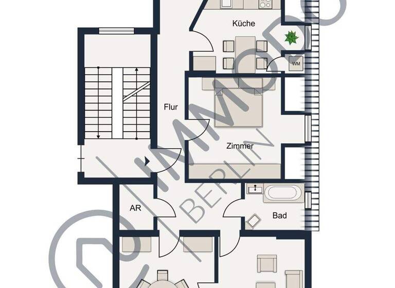 Wohnung zum Kauf 550.000 € 4 Zimmer 115 m² 3. Geschoss Lichterfelde Berlin 12207