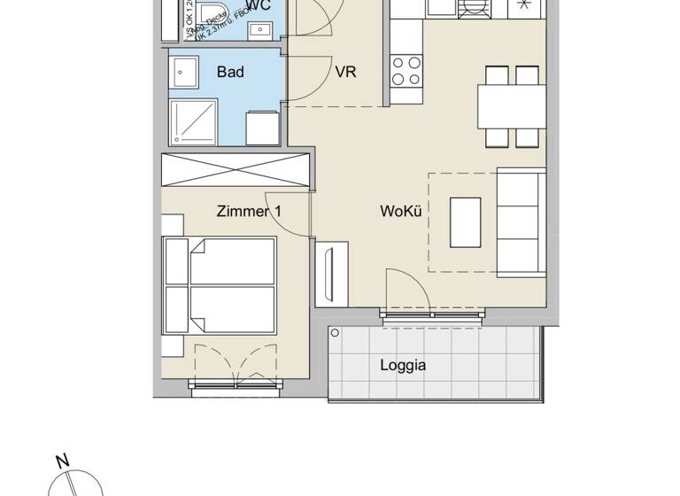 Wohnung zum Kauf - Erstbezug provisionsfrei 312.600 € 2 Zimmer 40 m² 1. Geschoss frei ab sofort Wien 1210