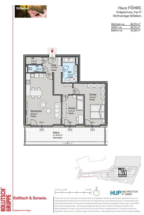 Wohnung zum Kauf provisionsfrei 539.100 € 3 Zimmer 82,9 m²<br/>Wohnfläche EG<br/>Geschoss Kaltenleutgeben 2391