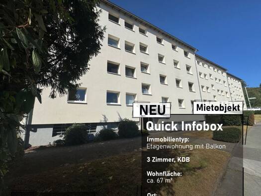 Wohnung zur Miete 500 € 3 Zimmer 70 m² 3. Geschoss frei ab sofort Auf der Burg 111 Ohle Plettenberg 58840
