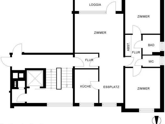Wohnung zur Miete 626 € 3 Zimmer 81,6 m² 6. Geschoss Osterkampsweg 132 Eversten Oldenburg 26131