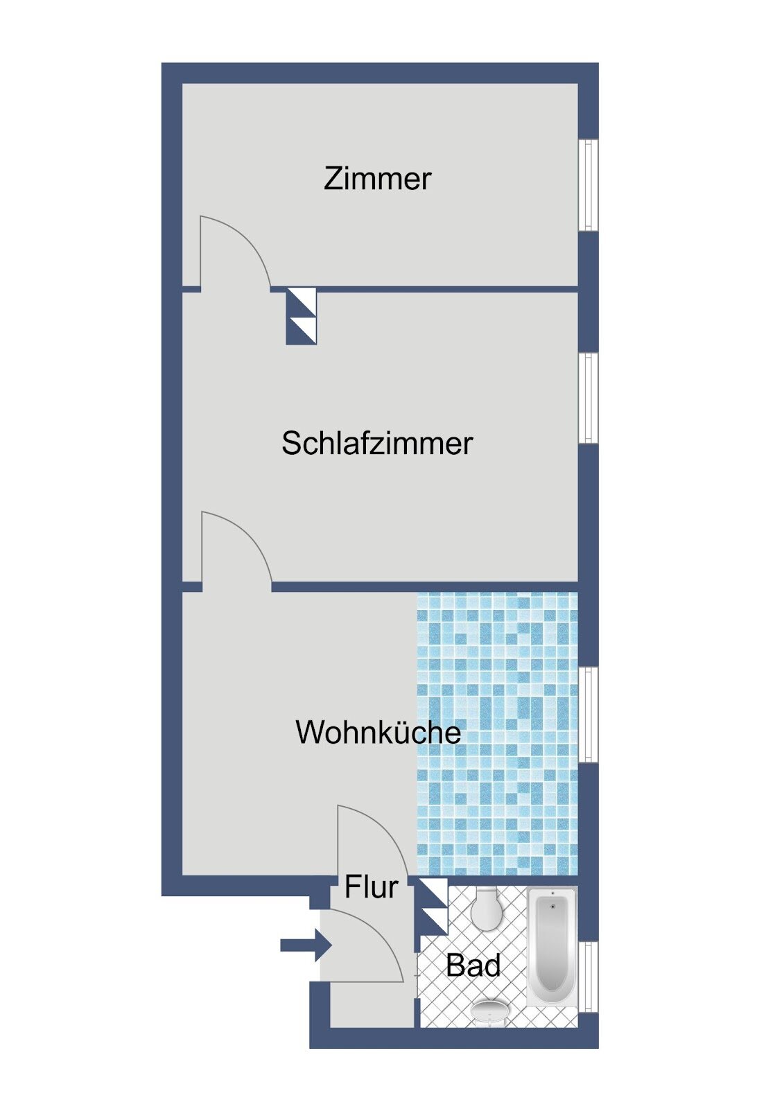 Wohnung zur Miete 435 € 2 Zimmer 49,1 m²<br/>Wohnfläche 1.<br/>Geschoss 01.03.2025<br/>Verfügbarkeit Brunnenweg 33 Kirchtannensiedlung Darmstadt 64297