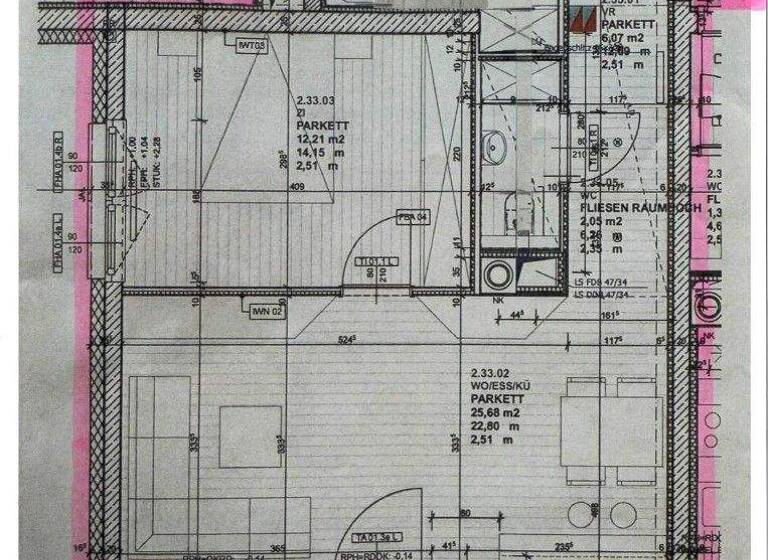 Wohnung zur Miete 1.075 € 2 Zimmer 51,5 m² 6. Geschoss frei ab 01.07.2026 Wien 1020