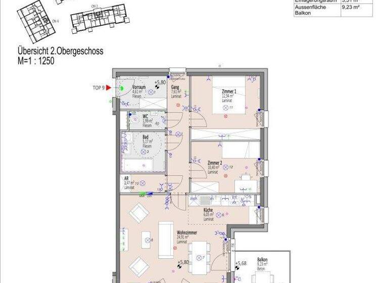 Wohnung zum Kauf - Erstbezug 282.921 € 3 Zimmer 76,2 m² 3. Geschoss frei ab 01.09.2026 Josefine Kuttner-Gasse Wiener Neustadt 2700