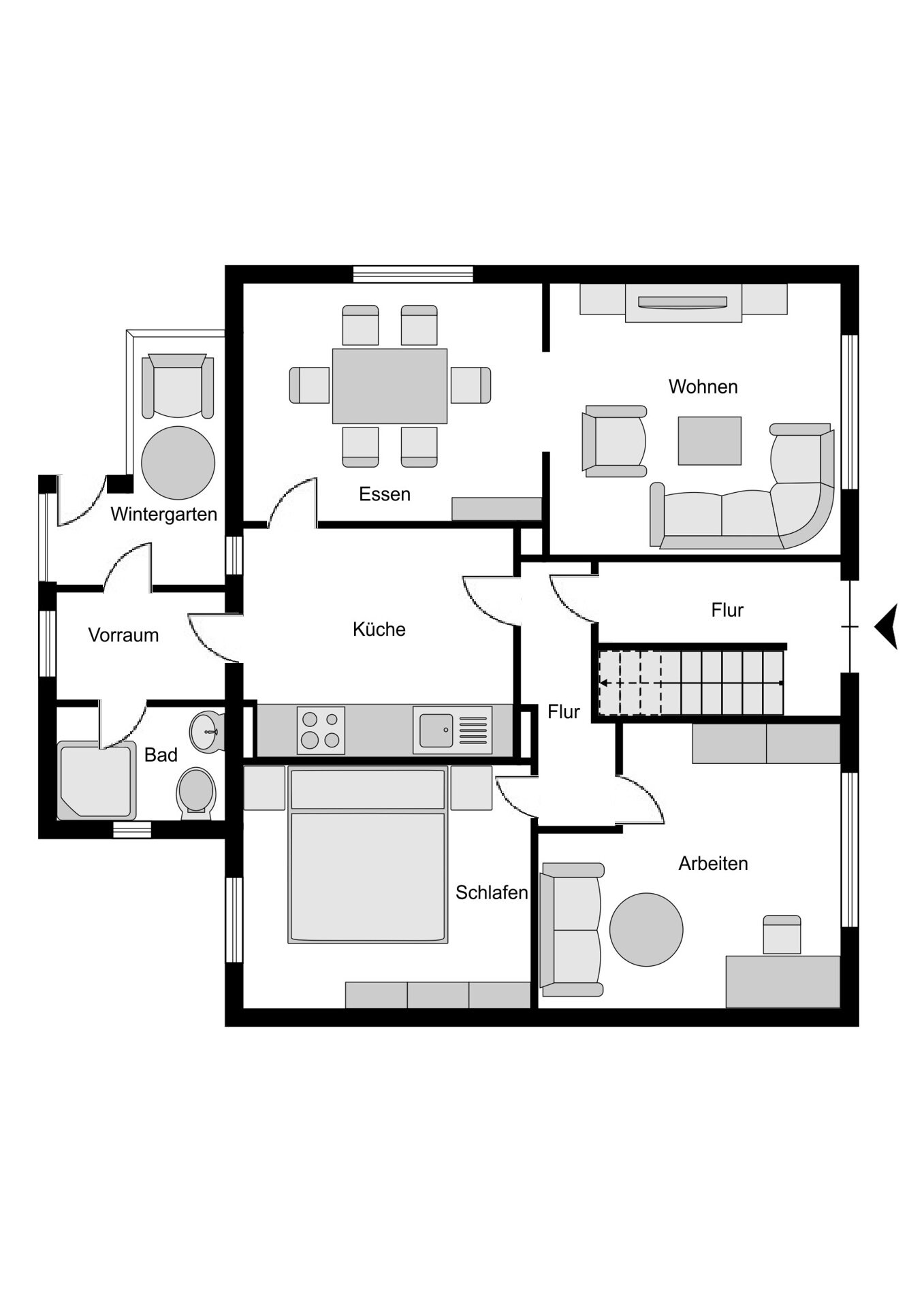 Mehrfamilienhaus zum Kauf 419.000 € 10 Zimmer 194 m²<br/>Wohnfläche 1.249 m²<br/>Grundstück Eppendorf Bochum 44869