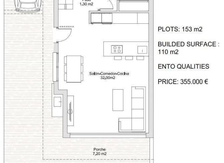 Villa zum Kauf - Erstbezug provisionsfrei 385.000 € 4 Zimmer 95 m² 153 m² Grundstück San Javier 30730