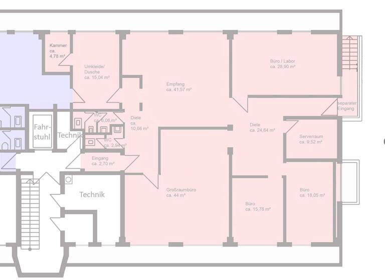 Bürofläche zur Miete provisionsfrei 8,25 € 6 Zimmer 225 m² Bürofläche Wallbergstr. 5 5 Potzham Taufkirchen 82024