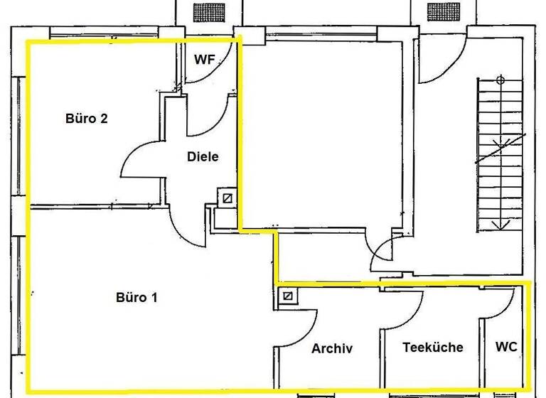 Bürofläche zur Miete 420 € 2,5 Zimmer 52,3 m² Bürofläche Röthenbach Röthenbach a. d. Pegnitz 90552
