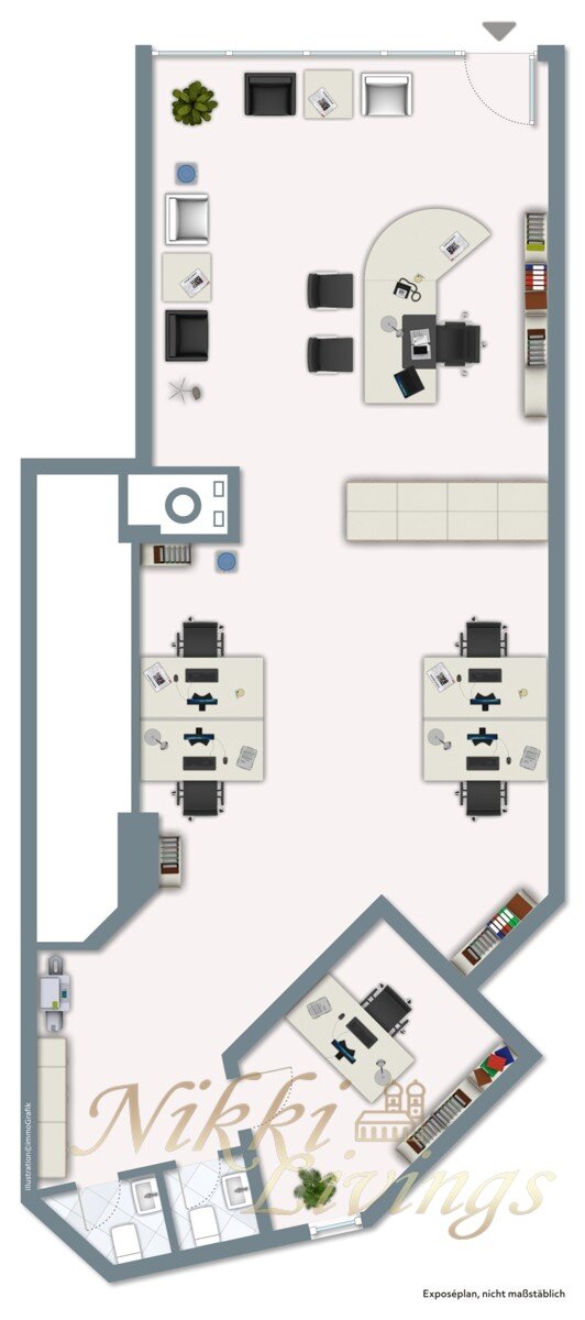 Bürofläche zum Kauf 449.000 € 3 Zimmer 112 m²<br/>Bürofläche Am Riesenfeld München 80807