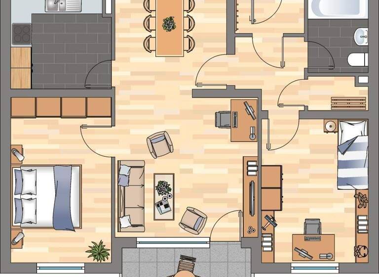 Wohnung zur Miete 564 € 3 Zimmer 71,7 m² EG frei ab 20.03.2026 Elsterstraße 4 Weststadt Braunschweig 38120