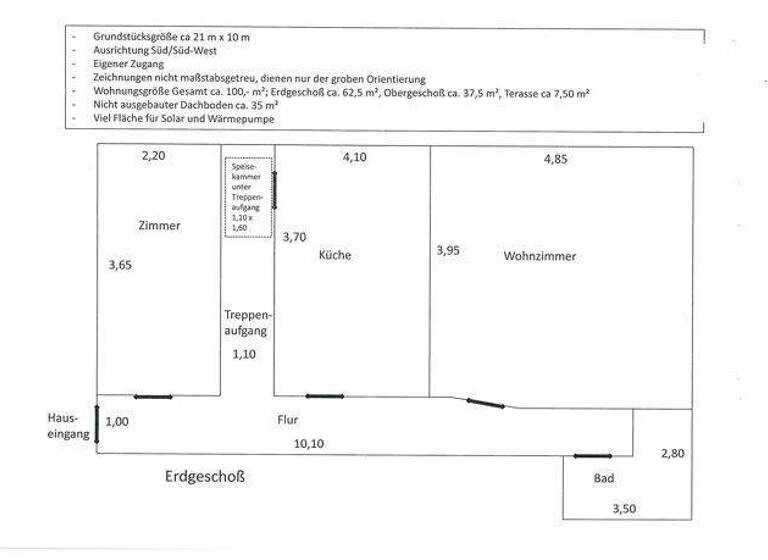 Doppelhaushälfte zum Kauf 145.000 € 4 Zimmer 100 m² 210 m² Grundstück Gingster Straße 19a Samtens 18573