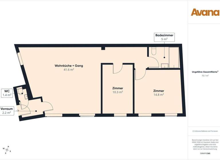 Wohnung zum Kauf 485.000 € 3 Zimmer 75,1 m² 3. Geschoss Wien 1030