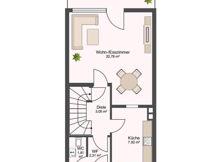 Reihenmittelhaus zum Kauf 252.000 € 5 Zimmer 86 m² 133 m² Grundstück Havelse Garbsen 30823