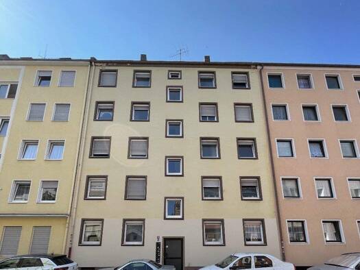 Wohnung zur Miete 486 € 2 Zimmer 45,5 m² 2. Geschoss frei ab 01.02.2026 Kirchenstr. 20 Glockenhof Nürnberg 90478