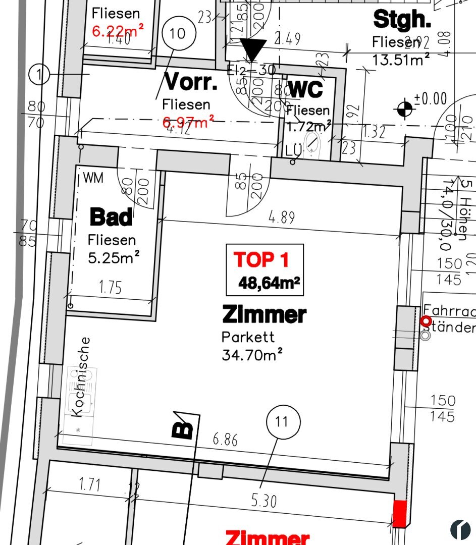 Wohnung zum Kauf 150.000 € 1 Zimmer 48,6 m²<br/>Wohnfläche EG<br/>Geschoss Wiener Straße 6 Königstetten 3433