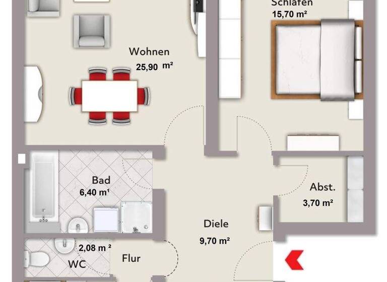 Wohnung zum Kauf 369.000 € 3 Zimmer 89 m² Mühldorf 84453