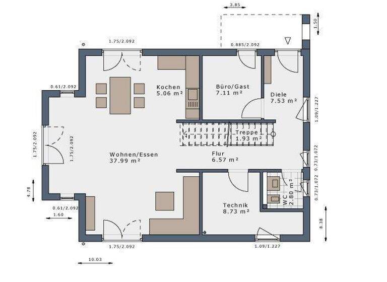 Einfamilienhaus zum Kauf provisionsfrei 499.950 € 5 Zimmer 147 m² 1.084 m² Grundstück Schwaan 18258