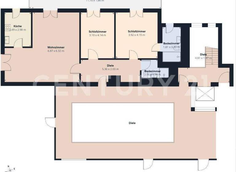 Penthouse zum Kauf 289.900 € 3 Zimmer 104 m² 4. Geschoss frei ab sofort Dudweiler 66125