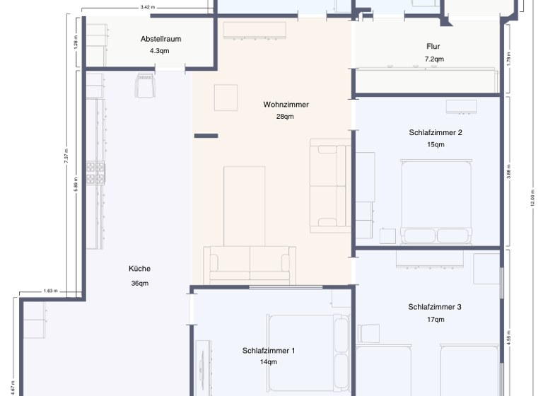 Wohnung zum Kauf provisionsfrei 399.000 € 8 Zimmer 215 m² Höfen an der Enz 75339