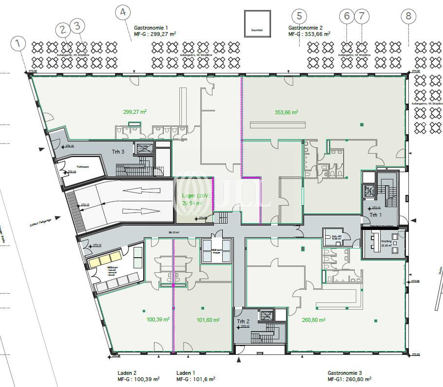 Bürofläche zur Miete provisionsfrei 18 € 5.160 m²<br/>Bürofläche Bahnhof Feuerbach Stuttgart 70469