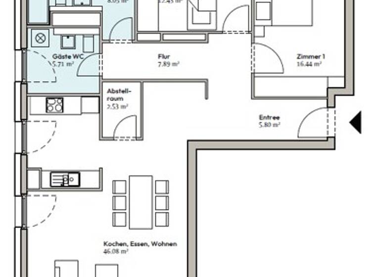 Wohnung zur Miete - Neubau 2.599 € 3 Zimmer 115,4 m²<br/>Wohnfläche 7.<br/>Geschoss 01.07.2025<br/>Verfügbarkeit Gutleutstraße 289 Gutleutviertel Frankfurt-Gutleutviertel 60327