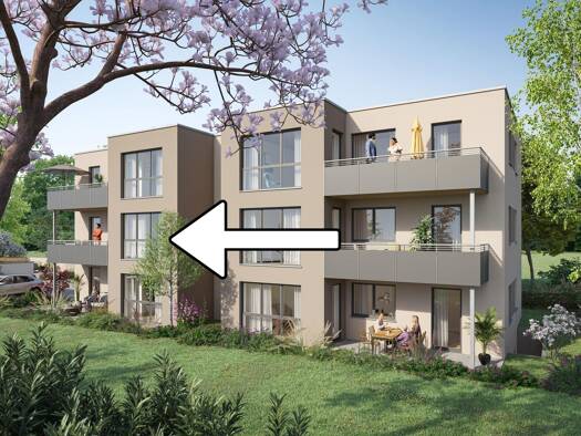 Wohnung zum Kauf - Erstbezug provisionsfrei 435.000 € 3 Zimmer 81,4 m² Hallstadt Hallstadt 96103