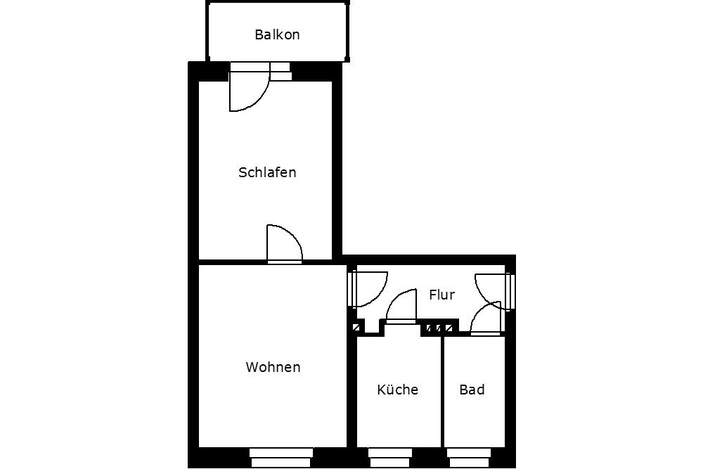 Wohnung zur Miete 258 € 2 Zimmer 47,1 m²<br/>Wohnfläche 2.<br/>Geschoss Paul-Schneider-Straße 8 Bahnhofsvorstadt Plauen 08525